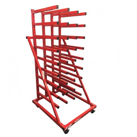 ESTRUCTURA CON RUEDAS PARA 36 ROLLOS HASTA 1,2 cm