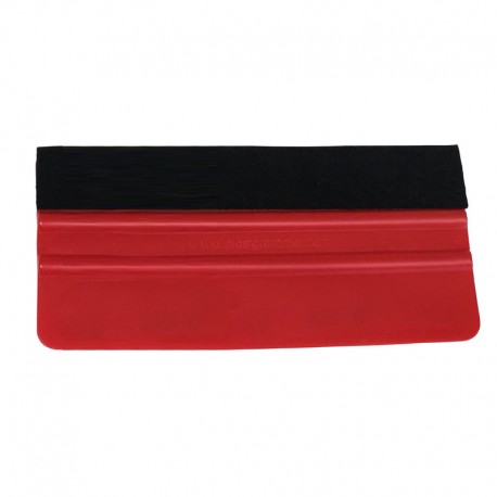 ESPATULA APLICACION POLIPROPILENO ROJA CON FIELTRO 15 cm