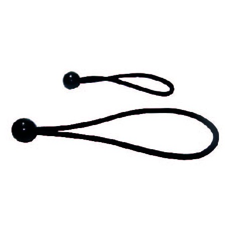 ELASTICO CON BOLA 18 cm NEGRO