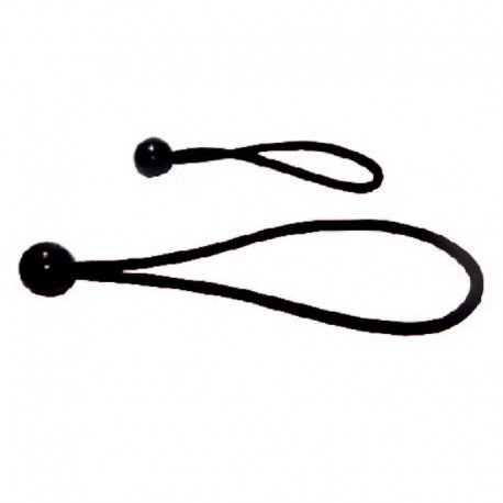 ELASTICO CON BOLA 25 cm NEGRO
