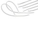 KIT 100 BRIDAS AUTOCIERRE 370x7,6 mm BLANCA