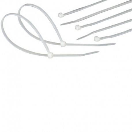 KIT 100 BRIDAS AUTOCIERRE 830x9 mm BLANCA