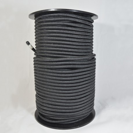 CORDON ELASTICO NEGRO 8 mm x 100 mts