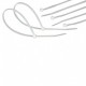 KIT 100 BRIDAS AUTOCIERRE 530x9 mm BLANCA