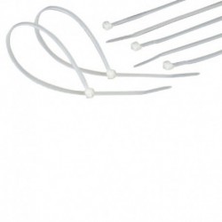 KIT 100 BRIDAS AUTOCIERRE 530x9 mm BLANCA
