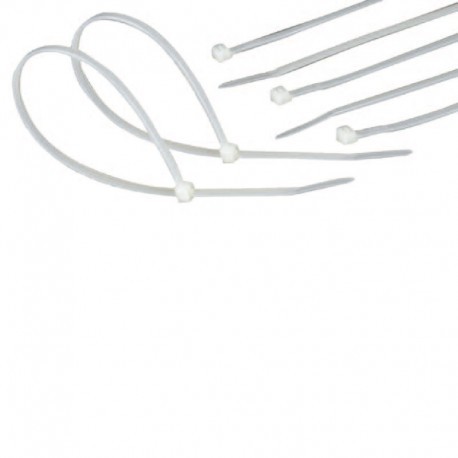 KIT 100 BRIDAS AUTOCIERRE 530x9 mm BLANCA