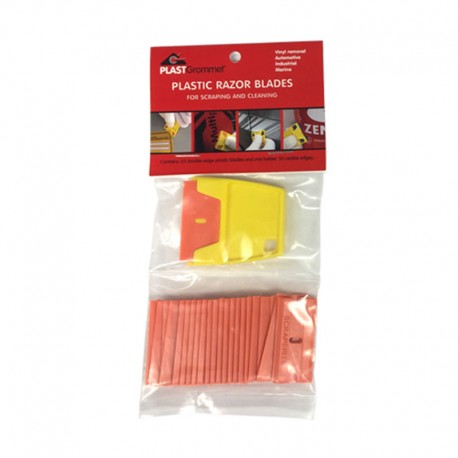 RASQUETA ANTIRASGUÑOS NARANJA + 25 CUCHILLAS