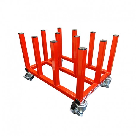 ESTRUCTURA CON RUEDAS PARA 12 ROLLOS (460 kg)