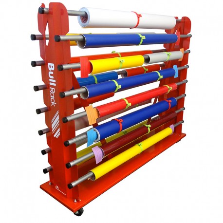 ESTRUCTURA CON RUEDAS PARA 15 ROLLOS HASTA 1,62 cm